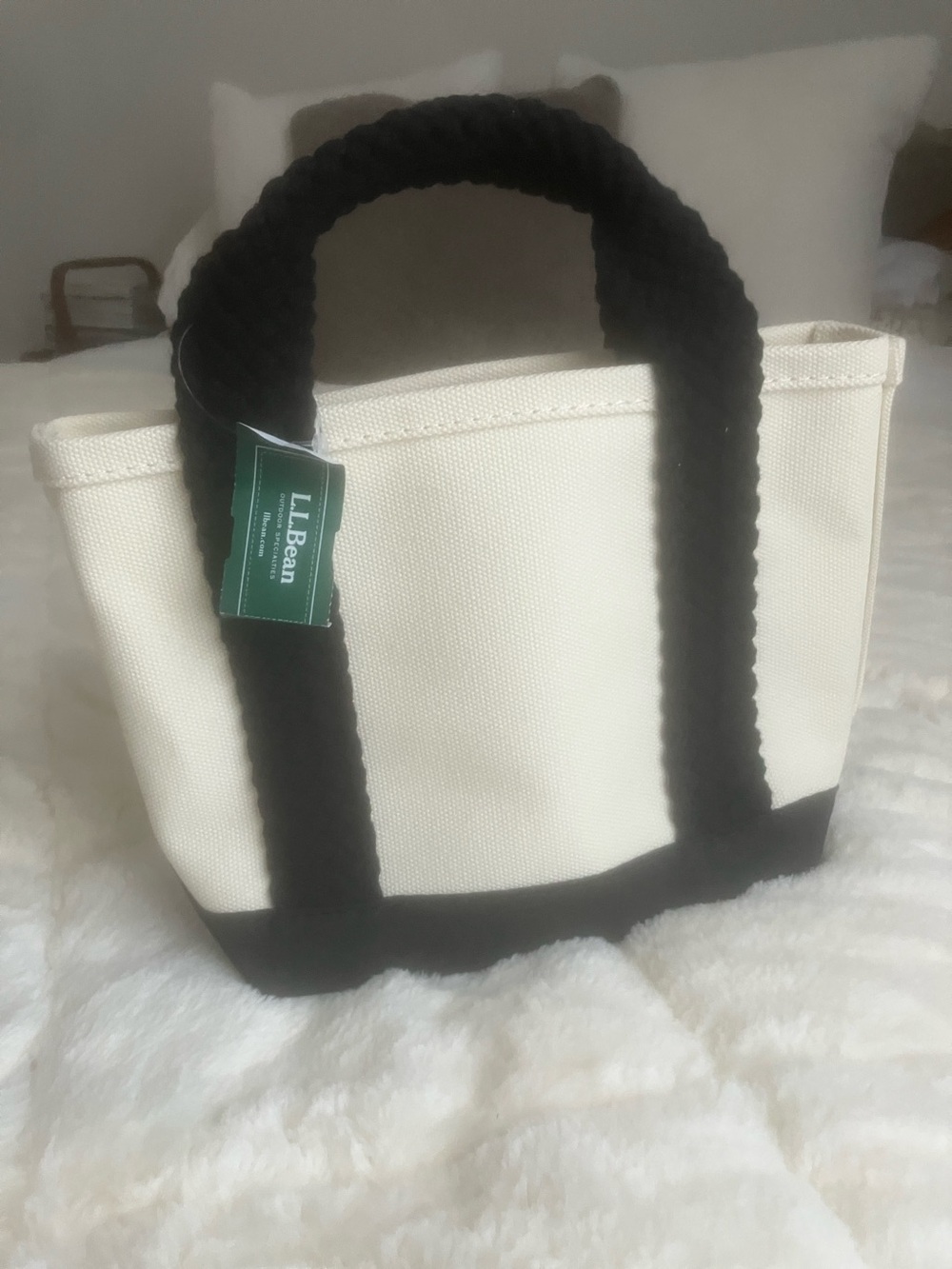 NWT LL Bean Japan limited Edition Web handles Size mini boat and tote bag